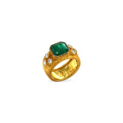 Emerald & Diamond Ring - K.S. Sze & Sons