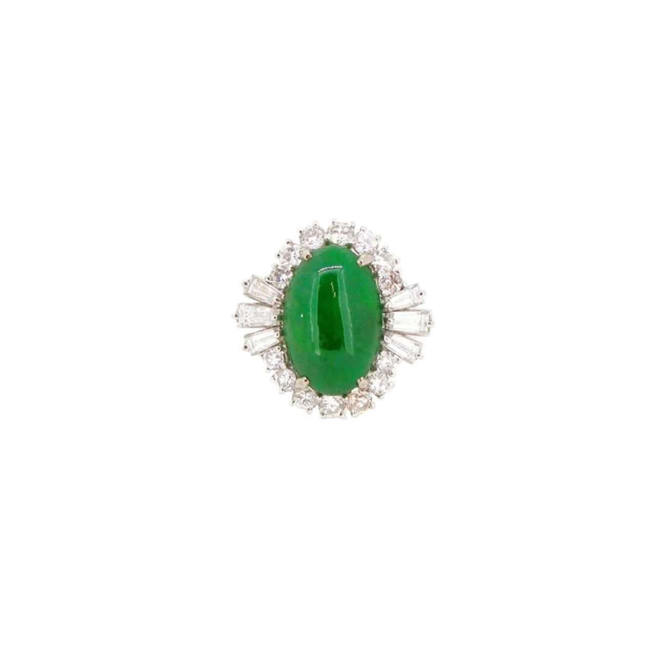 Jade & Diamond Ring - K.S. Sze & Sons