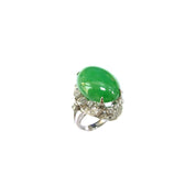 Jade & Diamond Ring - K.S. Sze & Sons