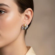 South Sea Pearl & Diamond Earrings