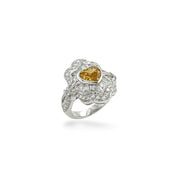 Yellow & White Diamond Ring - K.S. Sze & Sons