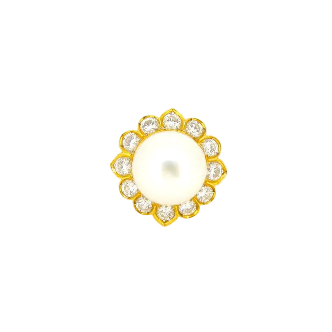 South Sea Pearl & Diamond Ring - K.S. Sze & Sons