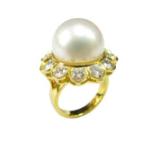 South Sea Pearl & Diamond Ring - K.S. Sze & Sons