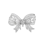 Ribbon Diamond Brooch