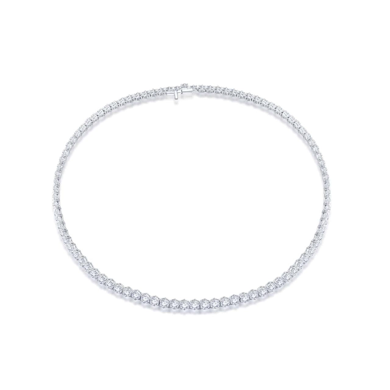 Platinum White Diamond Necklace - K.S. Sze & Sons
