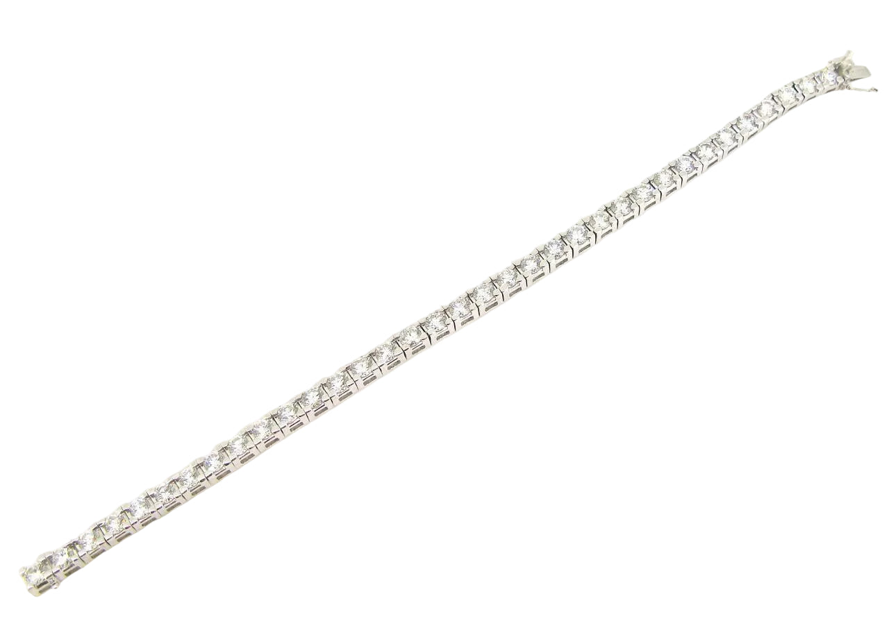 White Diamond Tennis Bracelet - K.S. Sze & Sons