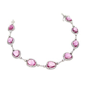 Pink Sapphire & Diamond Bracelet - K.S. Sze & Sons