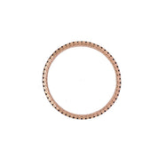 Stretchable Rose Gold & Black Diamond Bracelet