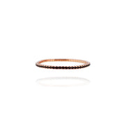 Stretchable Rose Gold & Black Diamond Bracelet