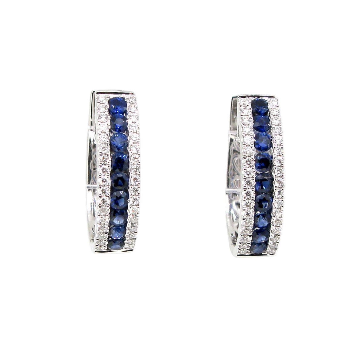 Diamond & Sapphire Earrings - K.S. Sze & Sons