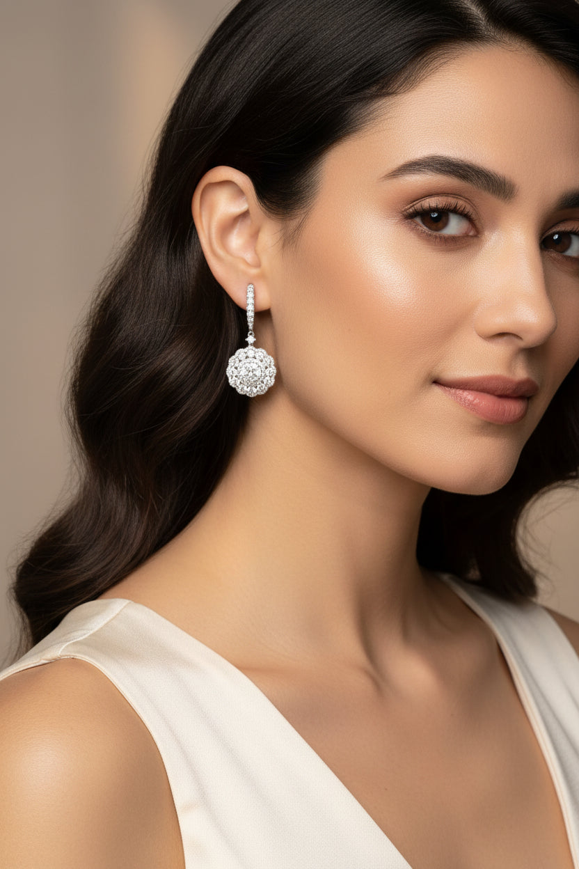 Diamond Drop Earring