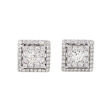 Illusion Square Diamond Earrings