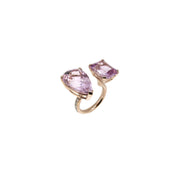 Kunzite & Diamond Ring - K.S. Sze & Sons