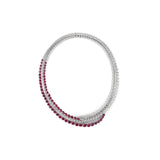 Unheated Burma Ruby & Diamond Necklace