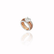 Multi Bands Illusion Diamond Ring - K.S. Sze & Sons