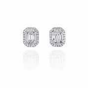 Halo Illusion Diamond Earrings - K.S. Sze & Sons