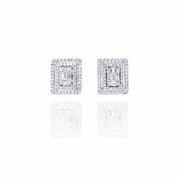 Double Halo Illusion Diamond Earrings - K.S. Sze & Sons
