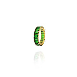 Yellow Gold Green Garnet Ring