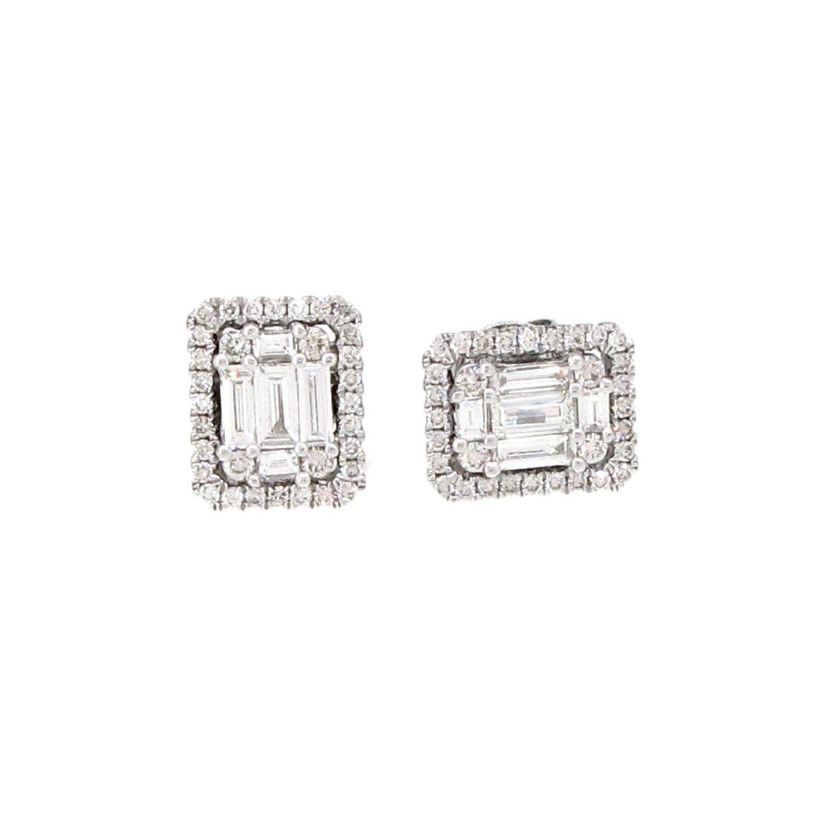 White Diamond Earrings - K.S. Sze & Sons