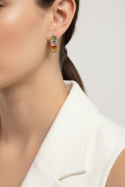 Multicolored Sapphire Earrings