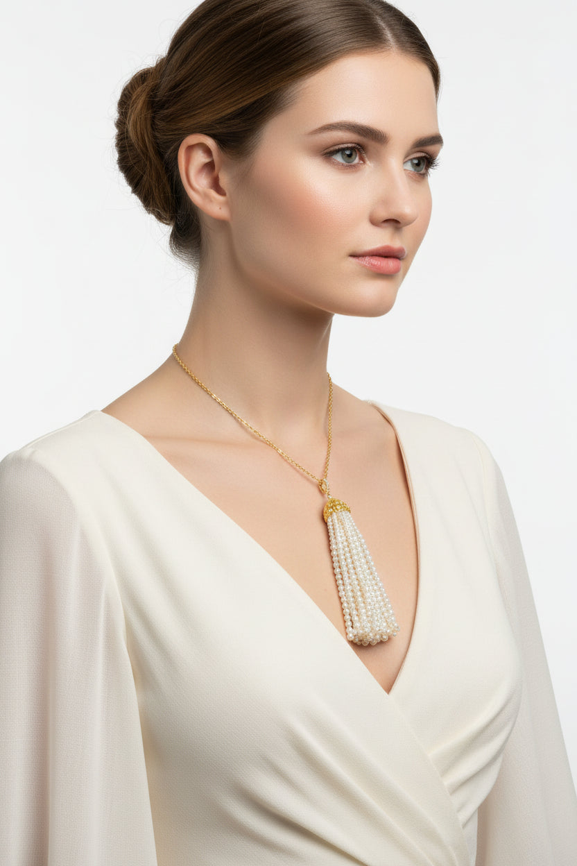 Pearl Tassel Necklace