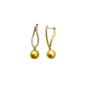 Diamond Pearl Earrings - K.S. Sze & Sons