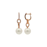 Diamond Pearl Earrings