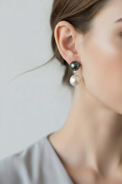 Diamond Pearl Earrings
