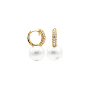 Diamond Pearl Earrings - K.S. Sze & Sons
