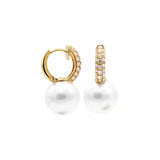 Diamond Pearl Earrings