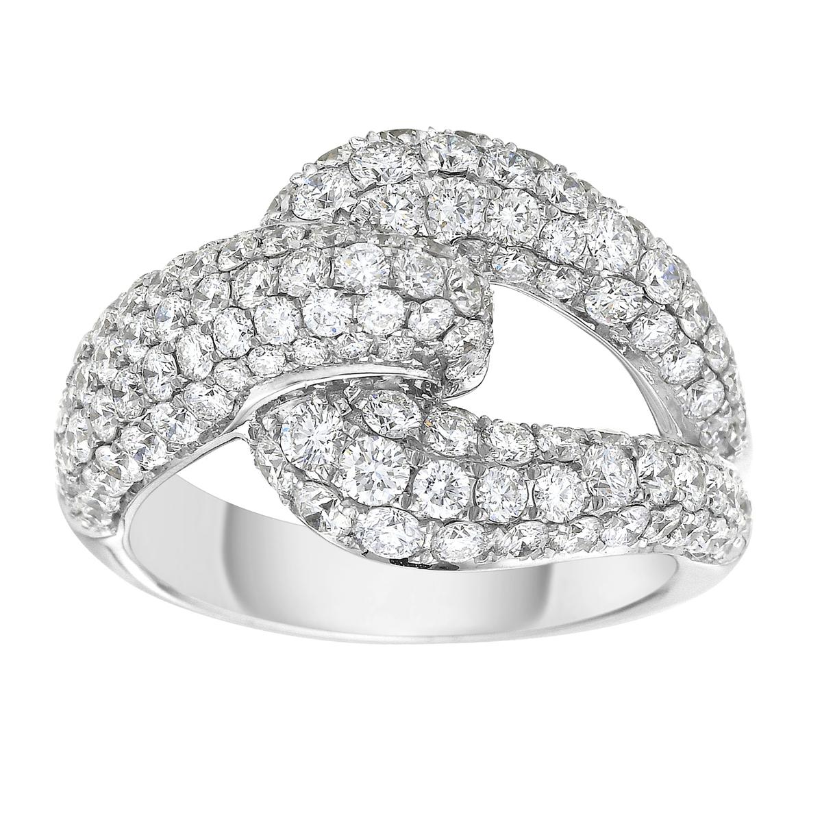 Diamond Knot Ring - K.S. Sze & Sons