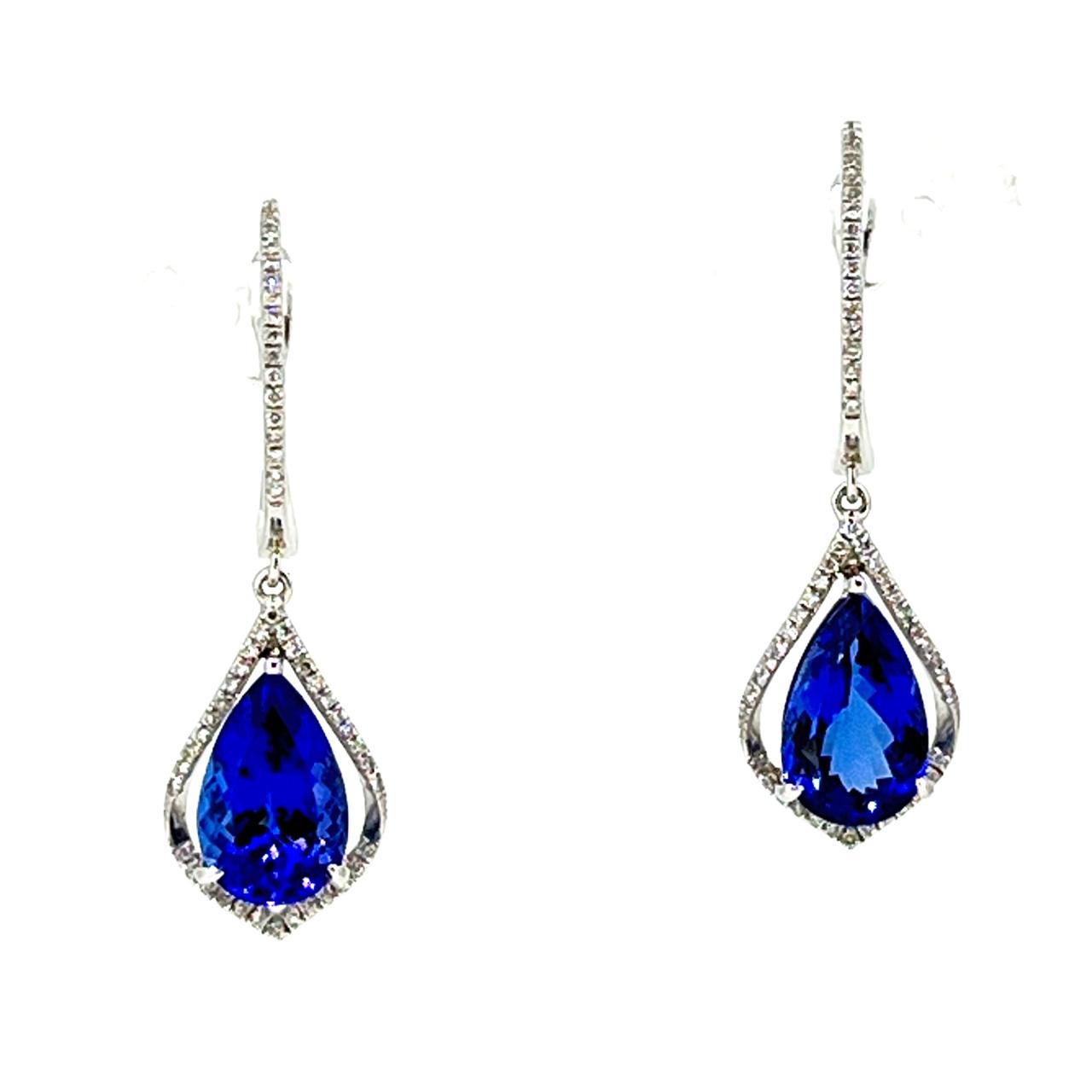 Tanzanite & Diamond Earrings