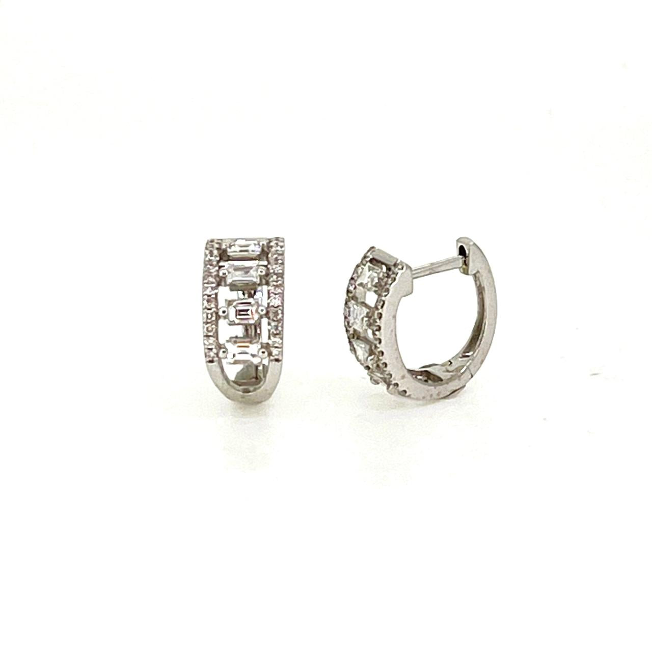 Diamond Hoop Earrings