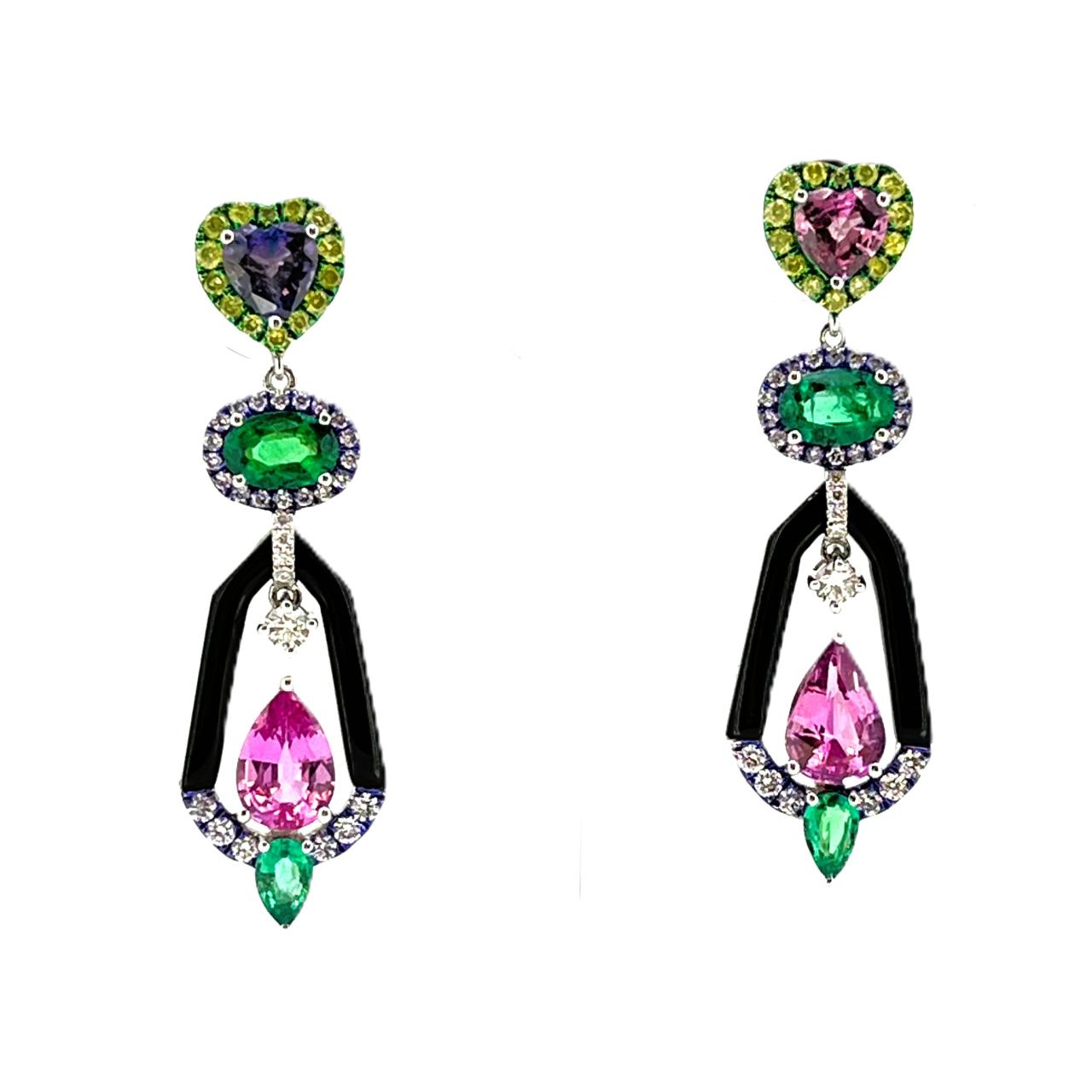 Sapphire & Diamond Earrings