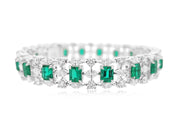 Colombia Emerald & Diamond Bracelet
