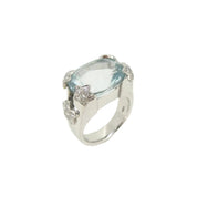 Aquamarine & Diamond Ring - K.S. Sze & Sons
