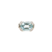 Aquamarine & Diamond Ring - K.S. Sze & Sons
