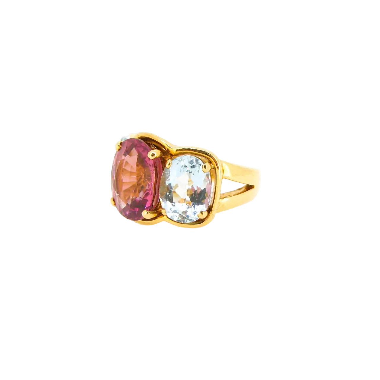 Tourmaline & Aquamarine Ring - K.S. Sze & Sons