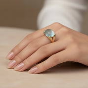 Aquamarine & Peridot Ring
