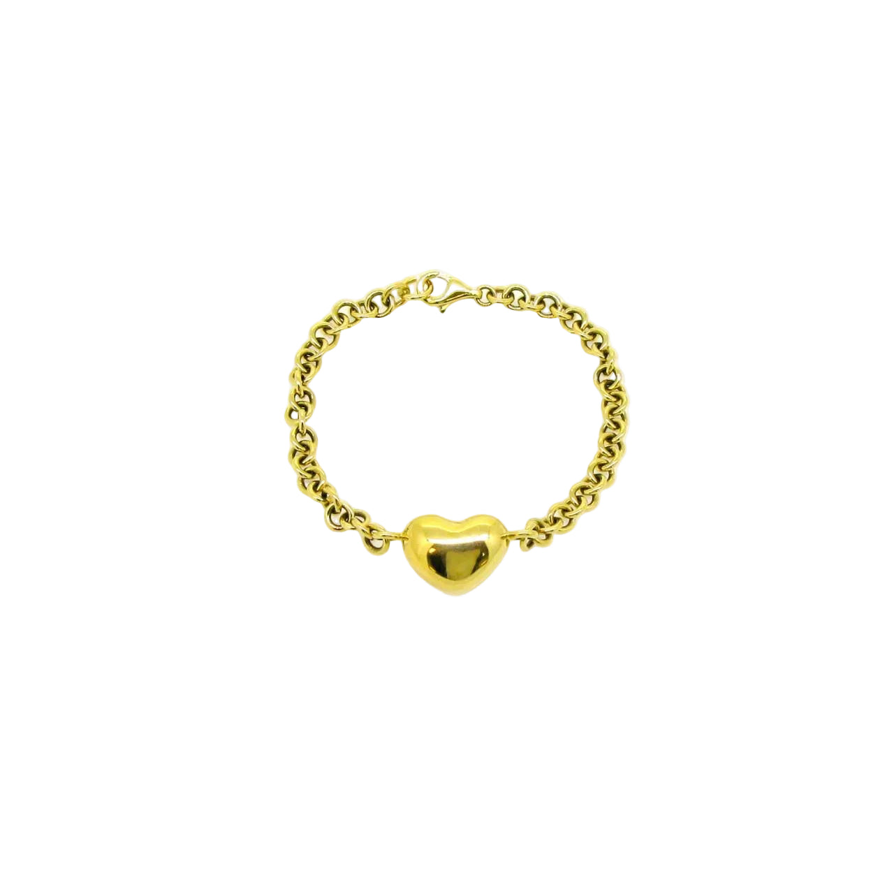 Yellow Gold Heart Bracelet - K.S. Sze & Sons