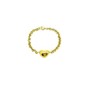 Yellow Gold Heart Bracelet - K.S. Sze & Sons