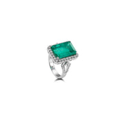 Colombia Emerald & Diamond Ring - K.S. Sze & Sons