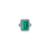 Colombia Emerald & Diamond Ring - K.S. Sze & Sons