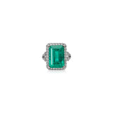 Colombia Emerald & Diamond Ring