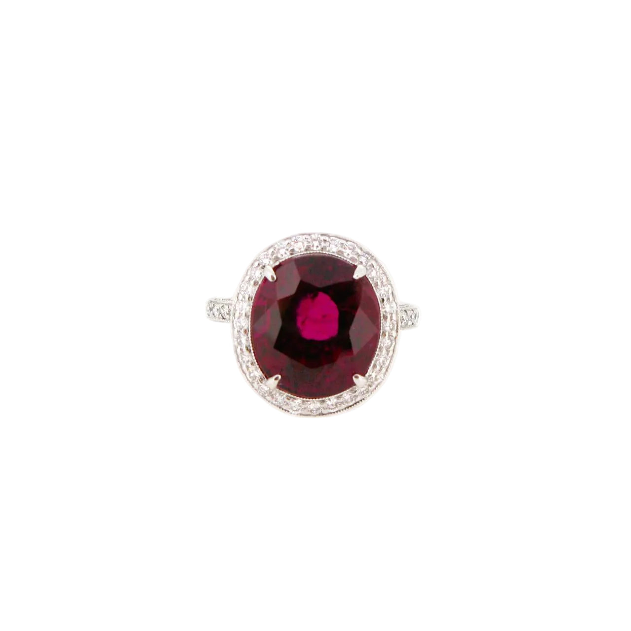 Rubellite Diamond Ring - K.S. Sze & Sons