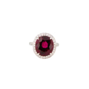 Rubellite Diamond Ring - K.S. Sze & Sons