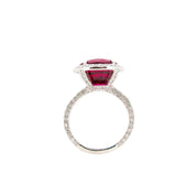 Rubellite Diamond Ring - K.S. Sze & Sons