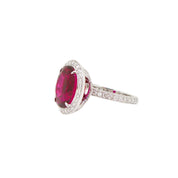 Rubellite Diamond Ring - K.S. Sze & Sons