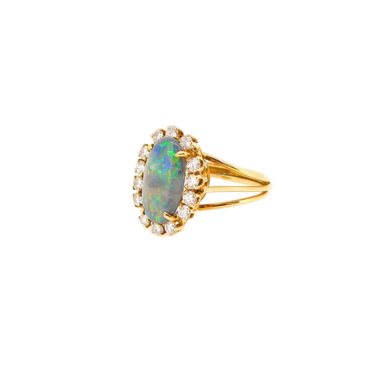Opal Diamond Ring - K.S. Sze & Sons