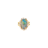 Opal Diamond Ring